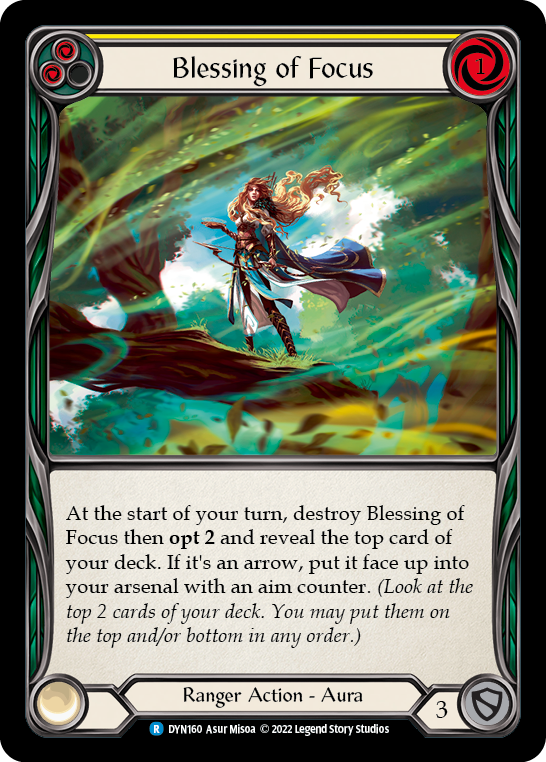 Blessing of Focus (Yellow) - Flesh and Blood TCG - MoxLand