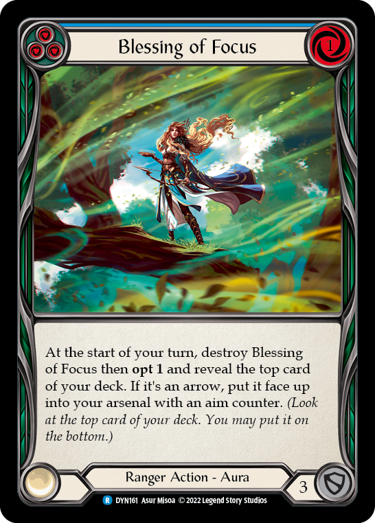 Blessing of Focus (Blue) - Flesh and Blood TCG - MoxLand