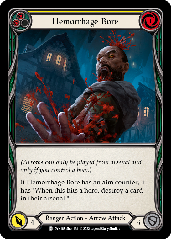 Hemorrhage Bore (Yellow) - Flesh and Blood TCG - MoxLand