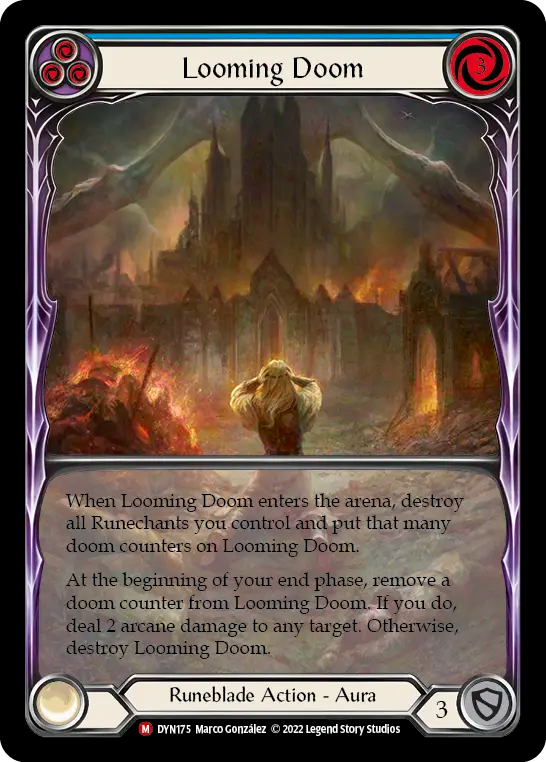 Looming Doom (Blue) - Flesh and Blood TCG - MoxLand