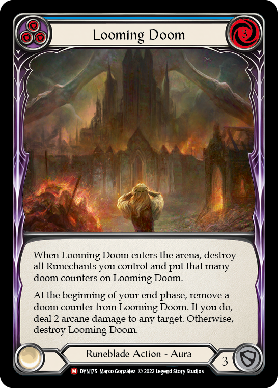 Looming Doom (Blue) - Flesh and Blood TCG - MoxLand