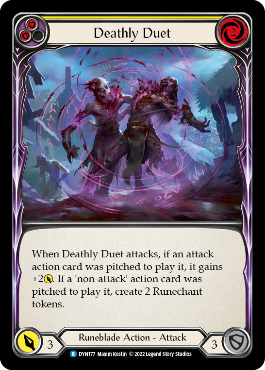 Deathly Duet (Yellow) - Flesh and Blood TCG - MoxLand