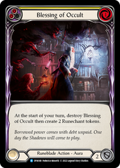 Blessing of Occult (Yellow) - Flesh and Blood TCG - MoxLand