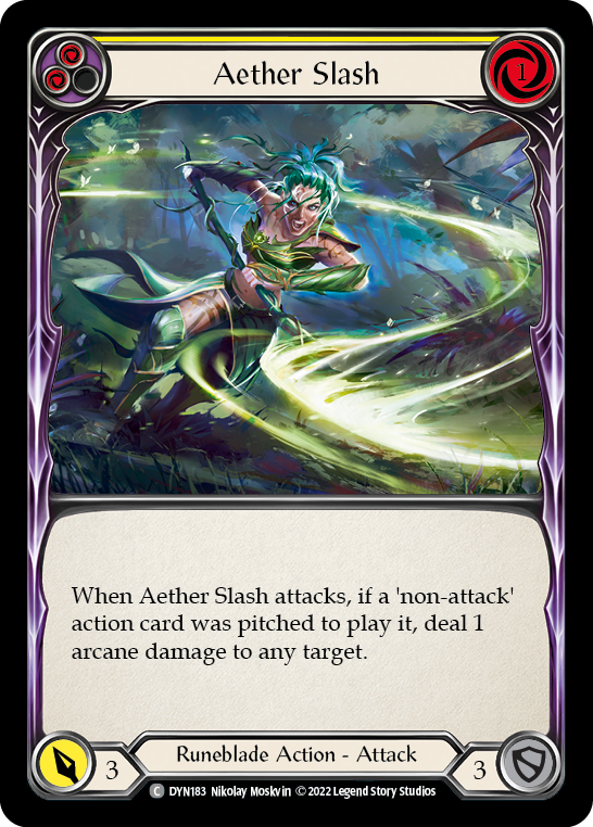 Aether Slash (Yellow) - Flesh and Blood TCG - MoxLand