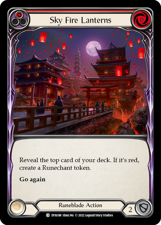 Sky Fire Lanterns (Red) - Flesh and Blood TCG - MoxLand
