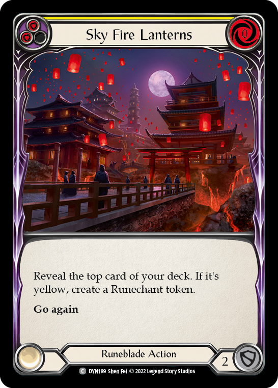 Sky Fire Lanterns (Yellow) - Flesh and Blood TCG - MoxLand