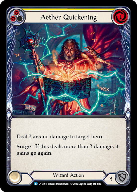Aether Quickening (Yellow) - Flesh and Blood TCG - MoxLand