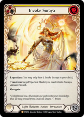 Invoke Suraya (Yellow) // Suraya, Archangel of Knowledge - Flesh and Blood TCG - MoxLand