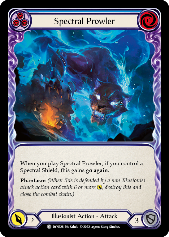 Spectral Prowler (Blue) - Flesh and Blood TCG - MoxLand