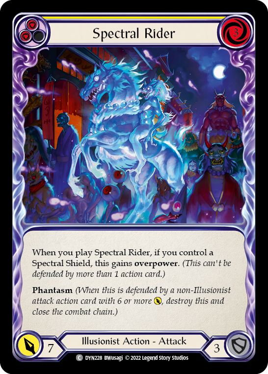 Spectral Rider (Yellow) - Flesh and Blood TCG - MoxLand