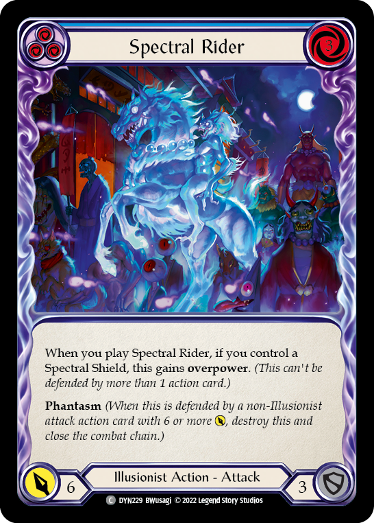 Spectral Rider (Blue) - Flesh and Blood TCG - MoxLand