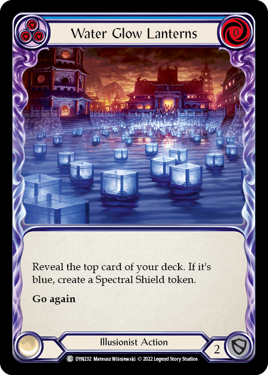 Water Glow Lanterns (Blue) - Flesh and Blood TCG - MoxLand