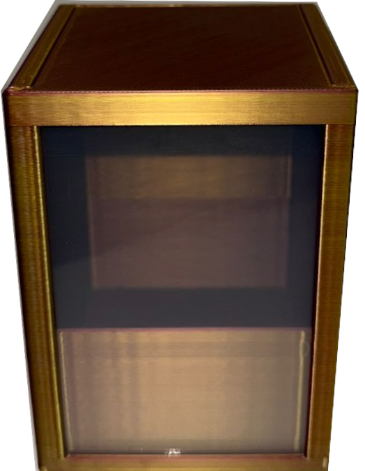 Deck Box Magnetic Showcase 100+ Dourado/Ametista - 3Deck - MoxLand
