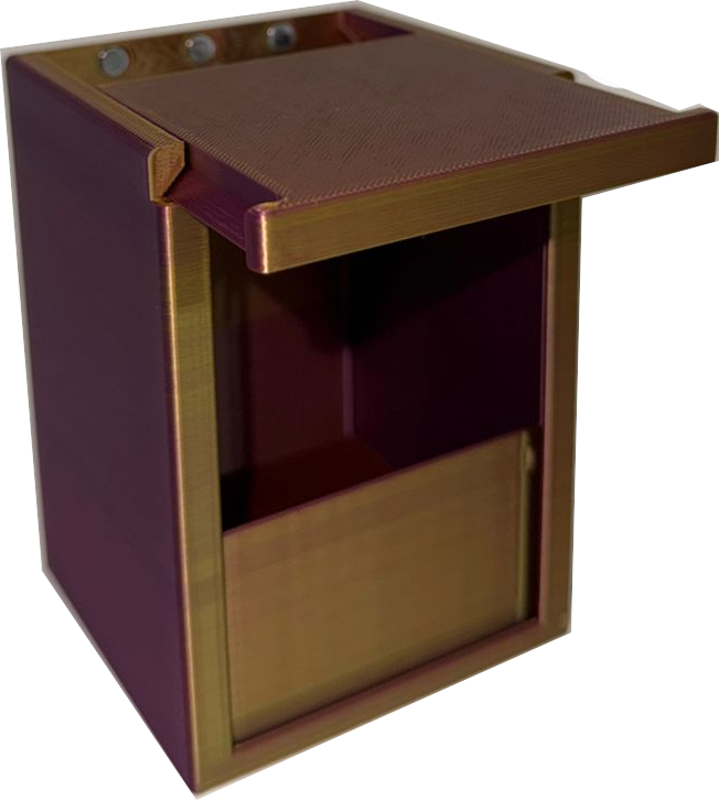 Deck Box Magnetic Showcase 100+ Dourado/Ametista - 3Deck - MoxLand