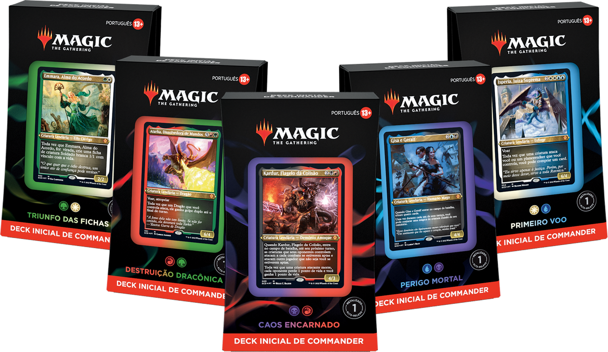 Decks Iniciais de Commander - 1 Deck de cada - Magic: The Gathering - MoxLand