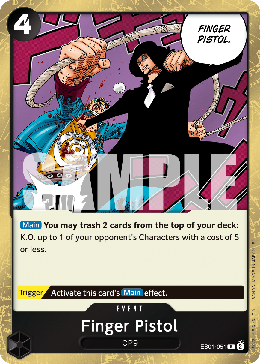 Finger Pistol - One Piece Card Game - MoxLand