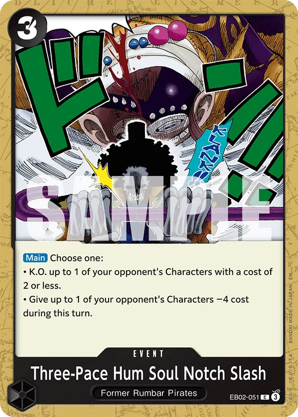 Three-Pace Hum Soul Notch Slash - ONE PIECE CARD GAME - MoxLand