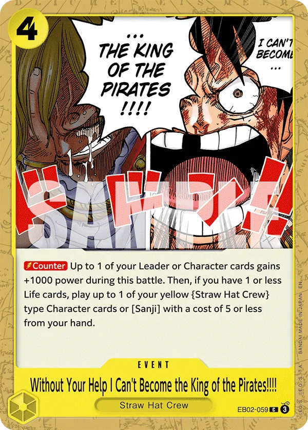 Without Your Help I Can't Become the King of the Pirates!!!! - ONE PIECE CARD GAME - MoxLand