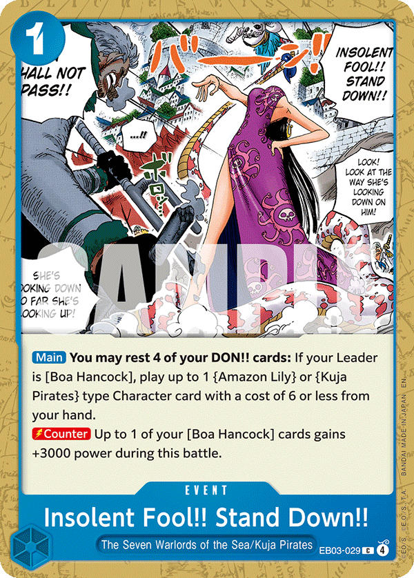 Insolent Fool!! Stand Down!! - One Piece Card Game - MoxLand