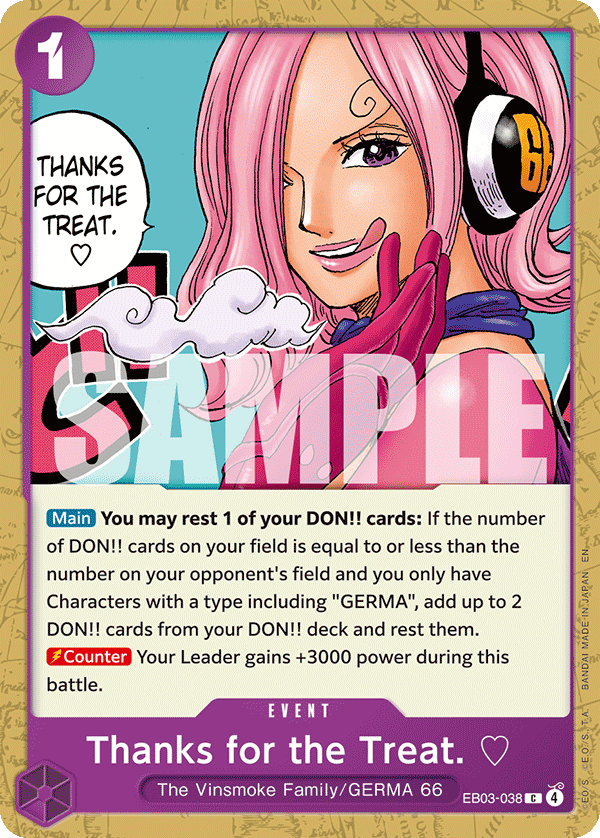 Thanks for the Treat. ♡ - One Piece Card Game - MoxLand