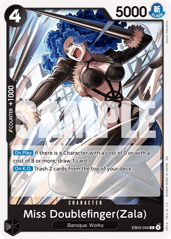 Miss Doublefinger(Zala) - One Piece Card Game - MoxLand