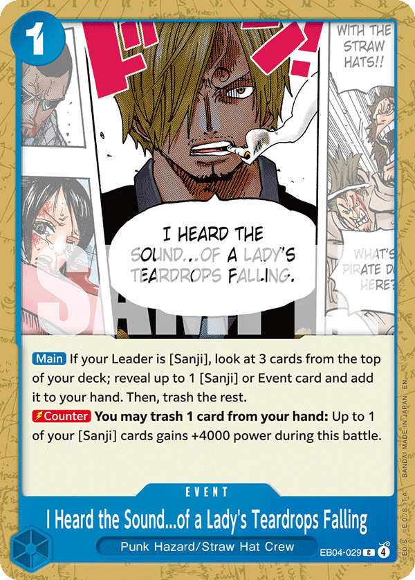 I Heard the Sound...of a Lady's Teardrops Falling - One Piece Card Game - MoxLand