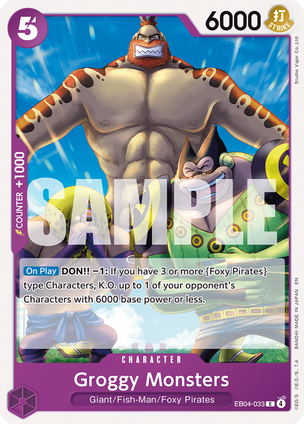 Groggy Monsters - One Piece Card Game - MoxLand