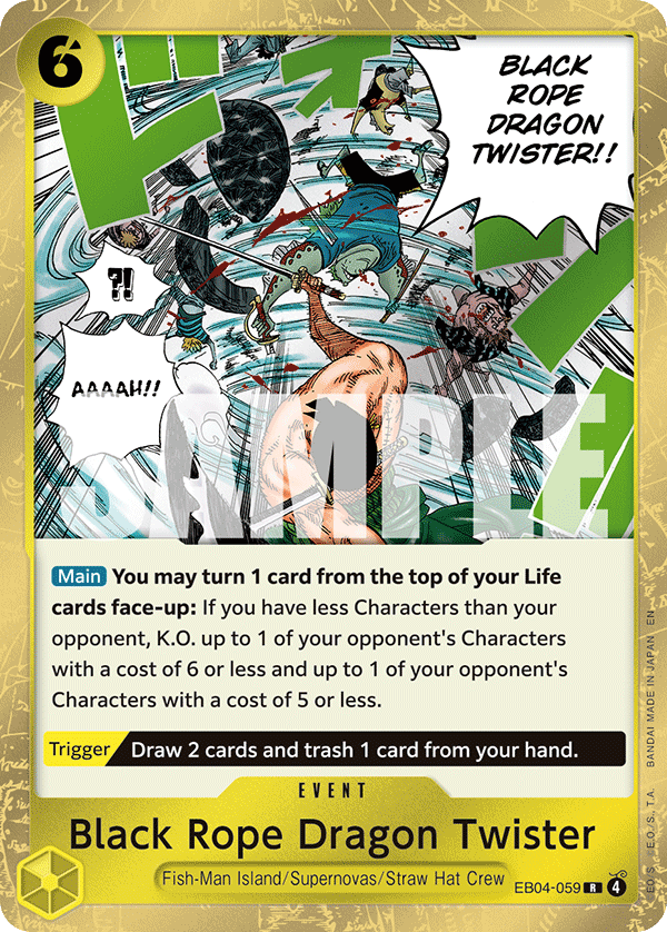 Black Rope Dragon Twister - One Piece Card Game - MoxLand