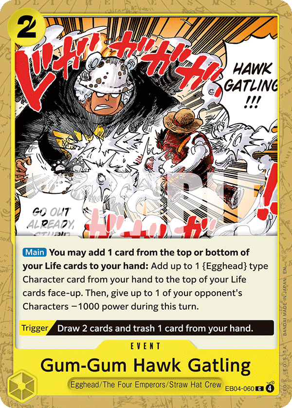 Gum-Gum Hawk Gatling - One Piece Card Game - MoxLand