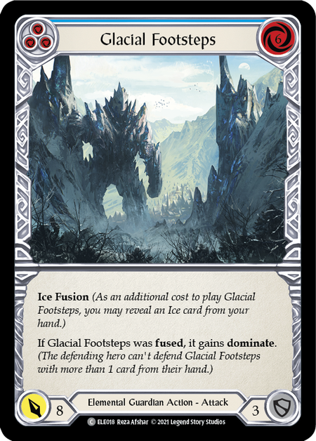 Glacial Footsteps (Blue) - Flesh and Blood TCG - MoxLand