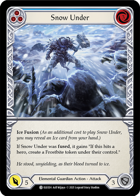 Snow Under (Blue) - Flesh and Blood TCG - MoxLand