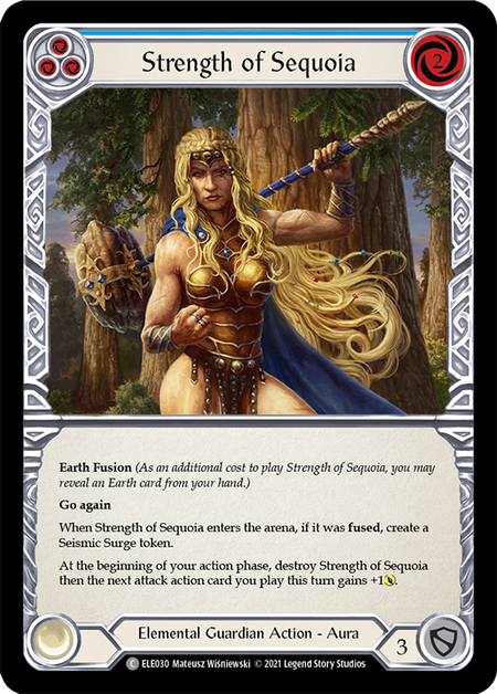 Strength of Sequoia (Blue) - Flesh and Blood TCG - MoxLand