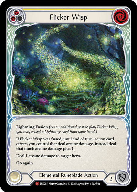 Flicker Wisp (Yellow) - Flesh and Blood TCG - MoxLand