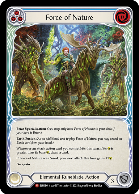 Force of Nature (Blue) - Flesh and Blood TCG - MoxLand