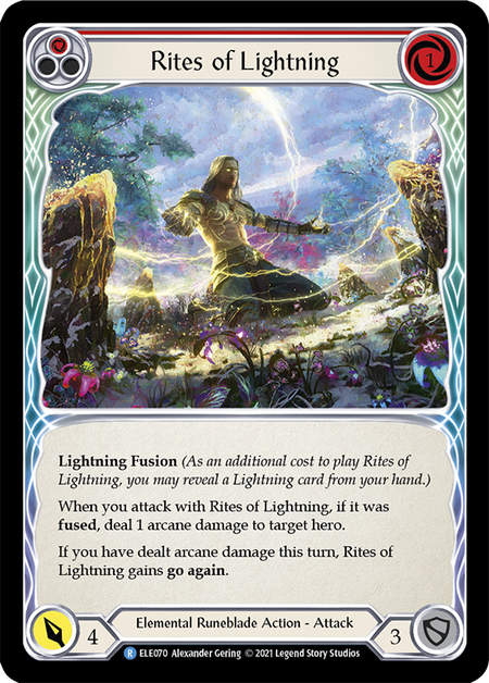 Rites of Lightning (Red) - Flesh and Blood TCG - MoxLand