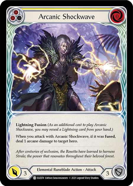 Arcanic Shockwave (Yellow) - Flesh and Blood TCG - MoxLand