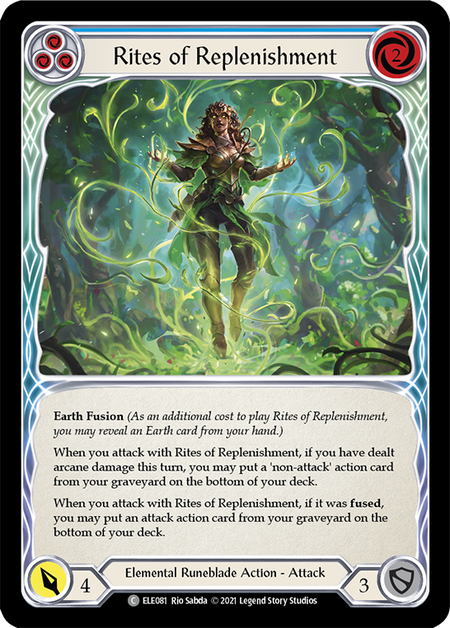 Rites of Replenishment (Blue) - Flesh and Blood TCG - MoxLand