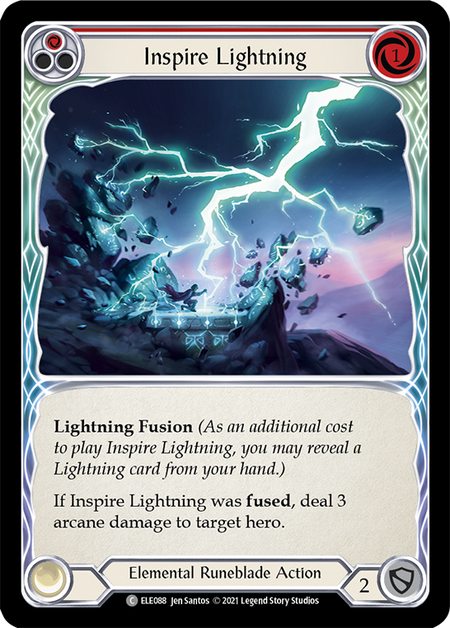 Inspire Lightning (Red) - Flesh and Blood TCG - MoxLand