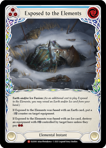 Exposed to the Elements (Blue) - Flesh and Blood TCG - MoxLand