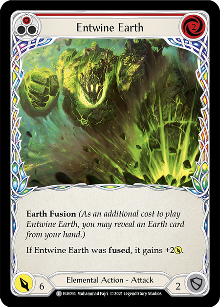 Entwine Earth (Red) - Flesh and Blood TCG - MoxLand