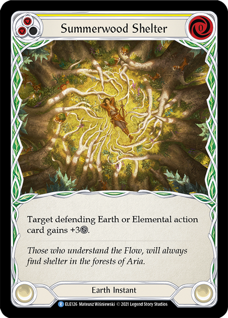 Summerwood Shelter (Yellow) - Flesh and Blood TCG - MoxLand