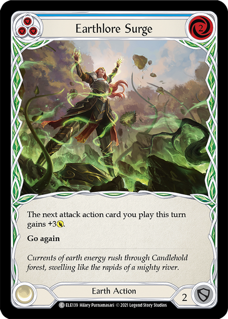 Earthlore Surge (Blue) - Flesh and Blood TCG - MoxLand