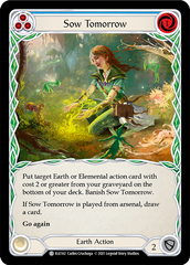 Sow Tomorrow (Blue) - Flesh and Blood TCG - MoxLand