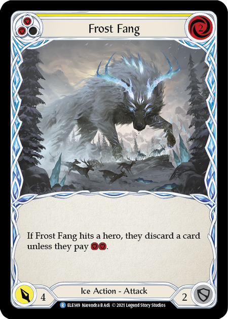 Frost Fang (Yellow) - Flesh and Blood TCG - MoxLand