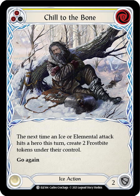 Chill to the Bone (Yellow) - Flesh and Blood TCG - MoxLand