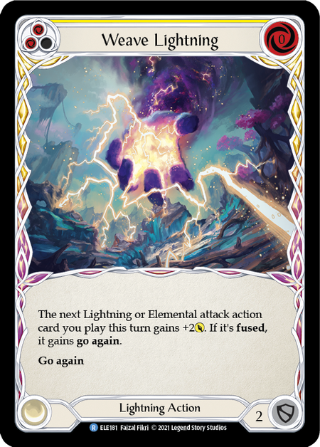 Weave Lightning (Yellow) - Flesh and Blood TCG - MoxLand