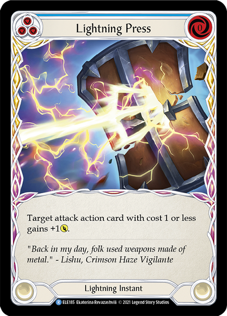 Lightning Press (Blue) - Flesh and Blood TCG - MoxLand