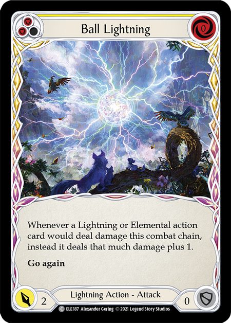 Ball Lightning (Yellow) - Flesh and Blood TCG - MoxLand