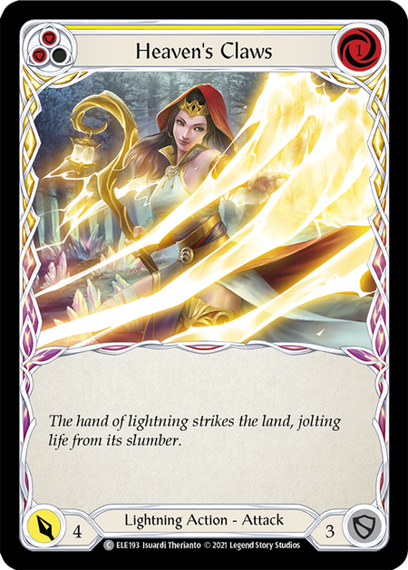 Heaven's Claws (Yellow) - Flesh and Blood TCG - MoxLand