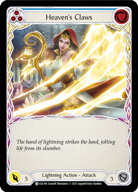 Heaven's Claws (Blue) - Flesh and Blood TCG - MoxLand